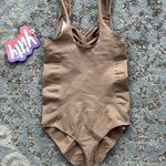 YITTY  Nearly Naked Nearly Shaping Thong Bodysuit Tan M/L Photo 5