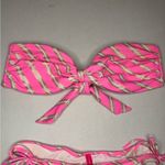 Victoria's Secret Pink and Gold Striped Bikini Set Photo 8