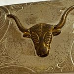 Vintage Texas Longhorn Nickel Silver Plated Women’s Belt Buckle Photo 7