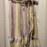 LC Lauren Conrad Size M Tan Pretty Pastel Pink Yellow Blue Sundress Ruffly Fairy Photo 2