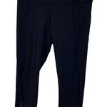 Athleta  Lightning Capri Pants Womens S Black Yoga‎ Stash Pockets Legging Stretch Photo 0