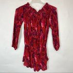 Beach Riot NEW  Size small Red Lantern Romper off the shoulder floral Long Sleeve Photo 5