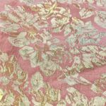 Twenty One Pink & Gold Metallic Embroidered Skirt Photo 1