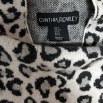 Cynthia Rowley Animal Print Mock Neck Shimmer Sweater Photo 2