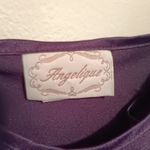 Vtg Angelique Satin Chemise Nightgown-Medium-Spaghetti Strap-Slip Dress-Ruffle Photo 6