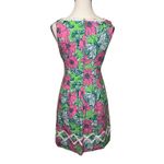 Lilly Pulitzer  Blooming Cocoon Sleeveless Shift Dress Pink Green Ric Rac Size 0 Photo 3