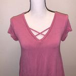 Arizona Jeans Arizona Jean Co pink criss cross mini dress Photo 1