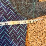 BKE Lounge Womens‎ Gray Blue Purple Chevron Knit Long Sleeve Pullover Top Photo 3