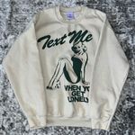 Lonely Ghost Text Me When You Get Lonely Crewneck Sweater Photo 1