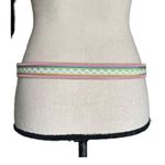 IZOD  Colorful Stripe Genuine Leather Belt 8510047-654 Size L Photo 1