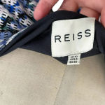 Reiss  Fox Mesh Lace Crochet Bodycon Dress Blue Tropic Print Size US‎ 6 Photo 13