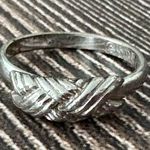 Vintage Sarah Coventry Silver Toned Ring Adjustable Size 4 Photo 1