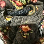 Vera Bradley Chocolate Drawstring‎ Backsack Backpack Purse RETIRED Bag Boho I Brown Photo 8