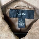 Alfani Vintage  100% Leather Suede Tan Moto Jacket Large Photo 1