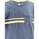 J.Crew  Factory Slim Fit Shirt Women's Small Navy Striped Casual Pocket Tee Photo 4