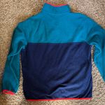 Lands' End Teal and Navy Pullover Sweatshirt Photo 3