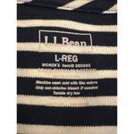 L.L.Bean  Women's Cardigan Blue White L Photo 3