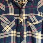 Rails  BRAND BUTTON DOWN SHIRT 2 POCKETS ON FRONT BLUE GREEN PINK STRIPE SIZE S Photo 3