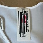 Free People  White Ruffle Long Sleeve Top Photo 7