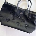 Kate Spade NEW  Beaded Embellished Nylon Duffle Bag Black Photo 2
