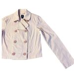 Gap  Peacoat Style Jacket Womens Small Blush Pink Cotton Stretch Spring Fall Photo 10
