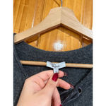 Rails  Amela Charcoal Wool Cashmere Lace-Up Sweater Size S Photo 2