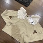 ZARA Green Marl Combination Knit Sweater Top Photo 6