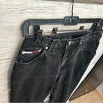 Tommy Hilfiger VINTAGE  Black Jeans 7 x 32 Stretch Logo Spell Out Pocket Y2k Photo 3