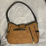 Western Bronze Floral Buckle Conceal Carry Shoulder Bag Tan Photo 1
