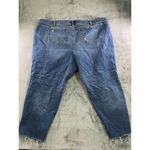 Torrid  Jeans Womens 30 Boyfriend‎ Crop Distressed Raw Hem Stretch Photo 1