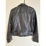 AllSaints Women’s Balfern Biker Leather Jacket Black Moto All Saints Belted US 4 Photo 1
