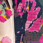 Free People NEW Floral print crop top, L, smock back cinch sides ruffle … Photo 11