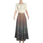 Anthropologie GEISHA DESIGNS x  Hybrid Diamond Maxi Skirt, Multicolor, Small Photo 11