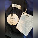 Blugirl Blumarine black high neck pleated maxi formal dress NWT Size 4 Photo 2