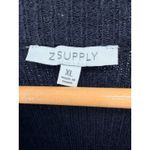 Z Supply Meredith Sweater Dress Black Ribbed XL Long Sleeve Cozy Minimalist Knit Photo 5