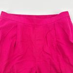 Banana Republic NEW NWT Linen Blend Pull-On Wide Leg Cropped Pants Large Pink Photo 4