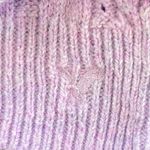 American Eagle Vtg Y2K  Cable Knit Purple Sweater XS Coquette Soft Girl Preppy Photo 6