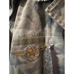 SER.O.YA Frankie Oversized Military Jacket Green Camo Womens Size Medium Large Photo 6