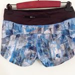 Lululemon Size 4 Regular Speed Up Short *2.5"Sun Dazed Multi Blue Athletic Photo 3