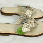 Brighton Floral Leather Sandals Sz 6.5 New without tags Thongs Flip Flops Photo 0