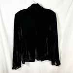 Rachel Zoe  Medium Blazer Jacket Black Velvet Double Breasted Dark Academia 868 Photo 2