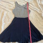 Maurice's Maurice’s blue and white striped tank top style a-line dress Photo 1