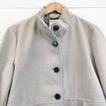 Old Navy  Womens‎ L Swing Coat Medium Gray Button Front Dressy Career Outdoor Photo 4