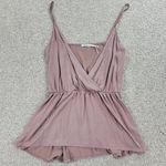 Kimchi Blue Womens Cami Top S Pink Surplice V Neck Spaghetti Strap Smock Waist Photo 0