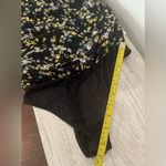 Free People  Intimately Free Dessa Floral Bodysuit Black Balloon Sleeves Size Sm Photo 3