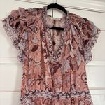 Ulla Johnson  Celestia Dress Blush Pink Size 2 Midi Dress Silk Floral Bohemian Photo 5