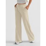 NWT ~ Women's Casual Tan Flare Leg Pockets Knit Drawstring Pull On Pants ~ MED. Photo 2