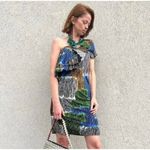 Missoni One Shoulder Abstract Print Ruffle Mini Dress Size 6 Photo 1