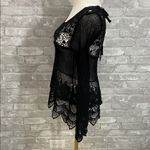 Staring At Stars  Black Crochet Lace Blouse Photo 1