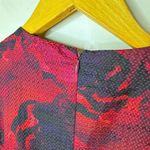 Tahari Women's Basketweave Fit & Flare Floral Pleated Pockets Midi Dress Size 10 Photo 6